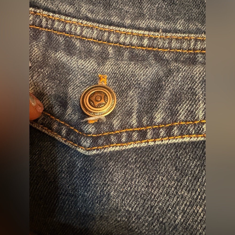 Vintage Haik’s Denim Barn Jacket with Star Button Detail - Picture 9 of 9
